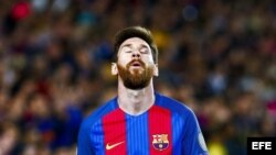 El delantero argentino del FC Barcelona Leo Messi.