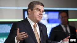 El presidente del Comité Olímpico Internacional (COI), Thomas Bach