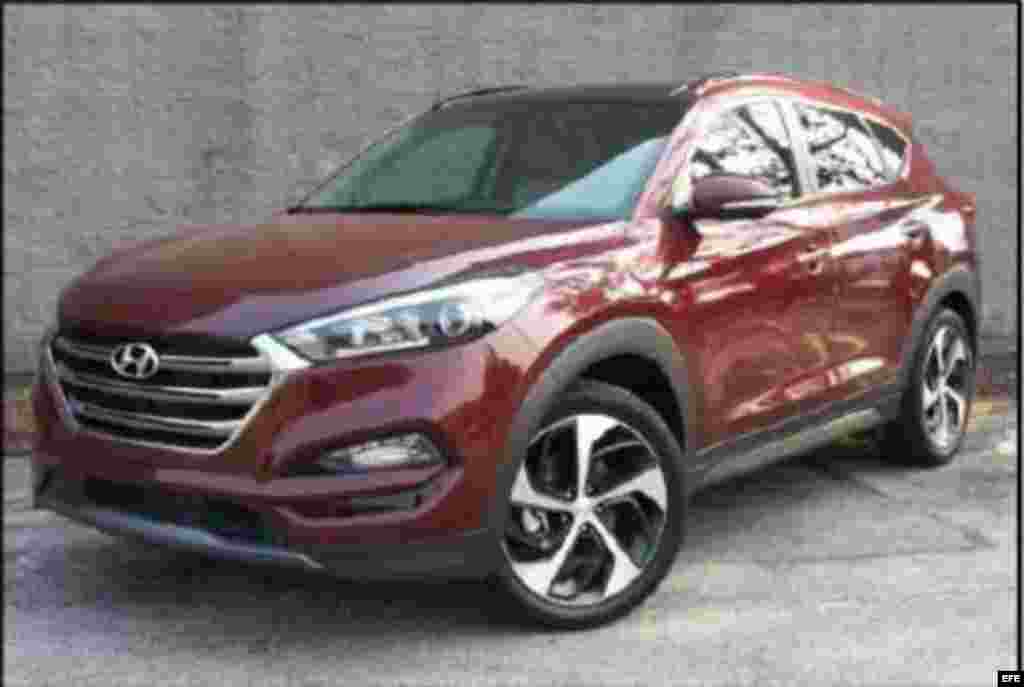 Fotografía de un vehículo Hyundai Tucson, cuyo modelo con matrícula NV 114B40 está siendo buscado por su conexión con el tiroteo en Las Vegas.