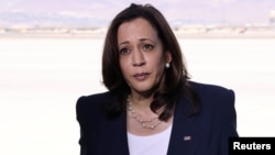 La vicepresidenta de EEUU, Kamala Harris, en El Paso, Texas. REUTERS/Evelyn Hockstein