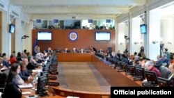 Asamblea General de la OEA. Foto tomada de Cuenta oficial de Twitter de la Organización de los Estados Americanos (OEA) en español.