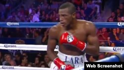 Erislandy Lara, campeón de la Asociación Mundial de Boxeo (AMB).