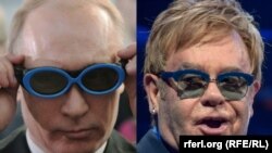 Vladimir Putin y Elton John