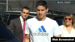 James Rodríguez pasó el reconocimiento médico en el hospital La Moraleja de Madrid.